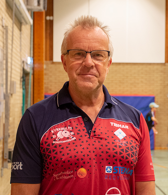 Jens Olofsson, ordförande Kyrkhults Bordtennisklubb.